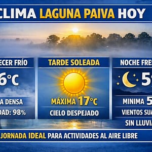 Domingo frío y despejado en Laguna Paiva